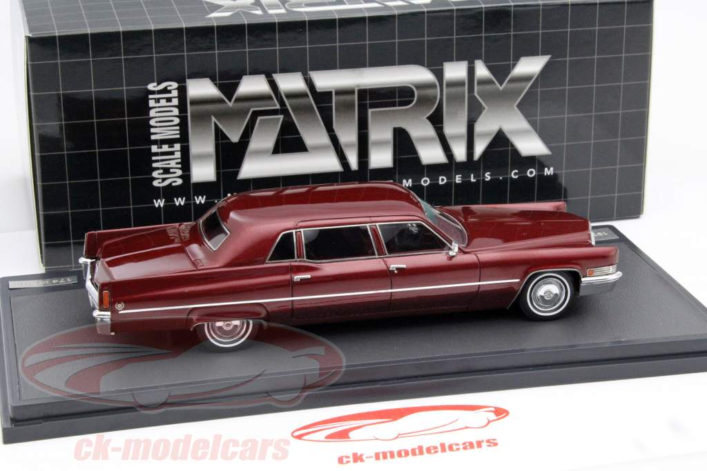 Cadillac Fleetwood Series 75 año 1970 rojo metálico 1:43 Matrix