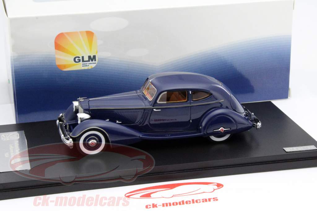 Packard Twelve Model 1106 LeBaron Aero Coupe Year 1934 blue 1:43 GLM
