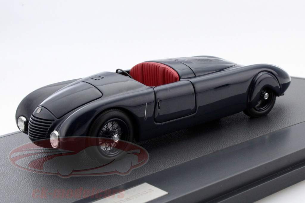 Alfa Romeo 6C 2300 Aerodinamica år 1934 blå 1:43 Matrix