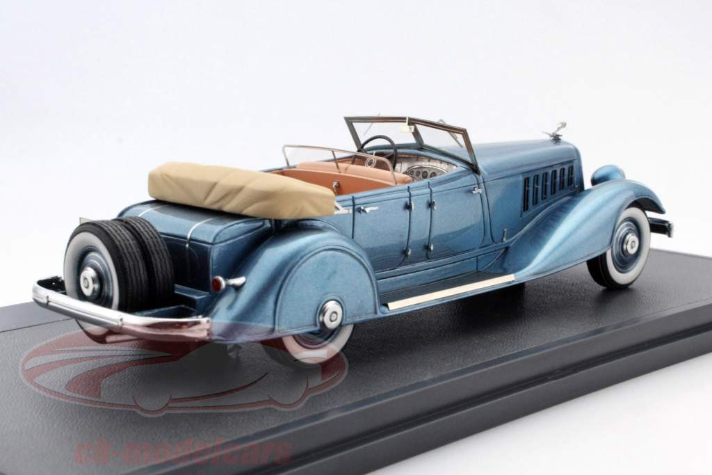 Chrysler Imperial Custom Five-Passenger Phaeton jaar 1933 blauw metalen 1:43 Matrix