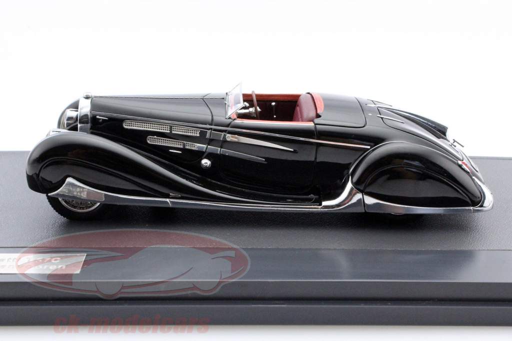 Bugatti T57C Cabriolet Vanvooren anno 1939 nero 1:43 Matrix