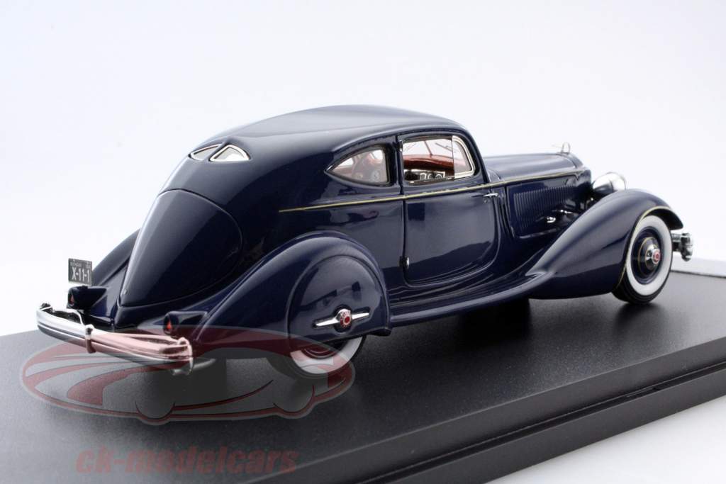 Packard Twelve Model 1106 LeBaron Aero Coupe Year 1934 blue 1:43 GLM