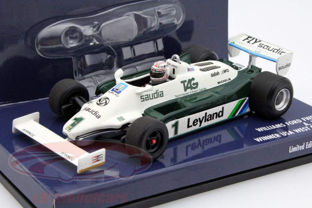 Alan Jones Williams FW07C #1 Winner USA GP formula 1 1981 1:43 Minichamps