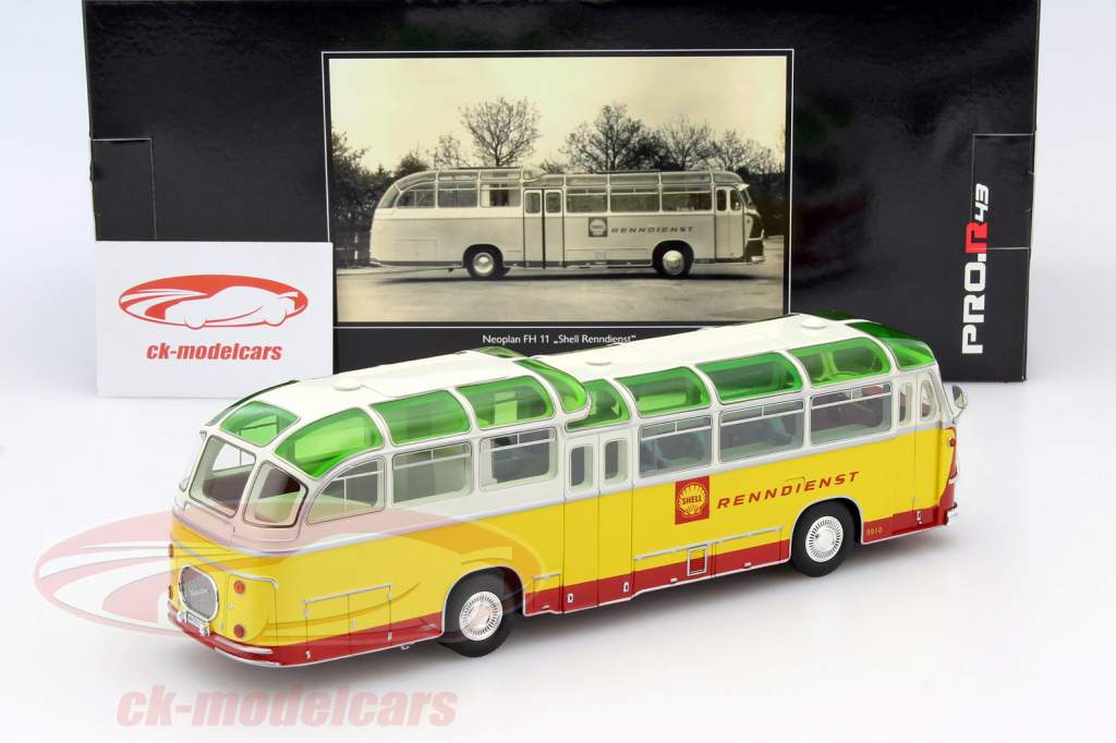Neoplan FH 11 Shell racing service yellow / red 1:43 Schuco