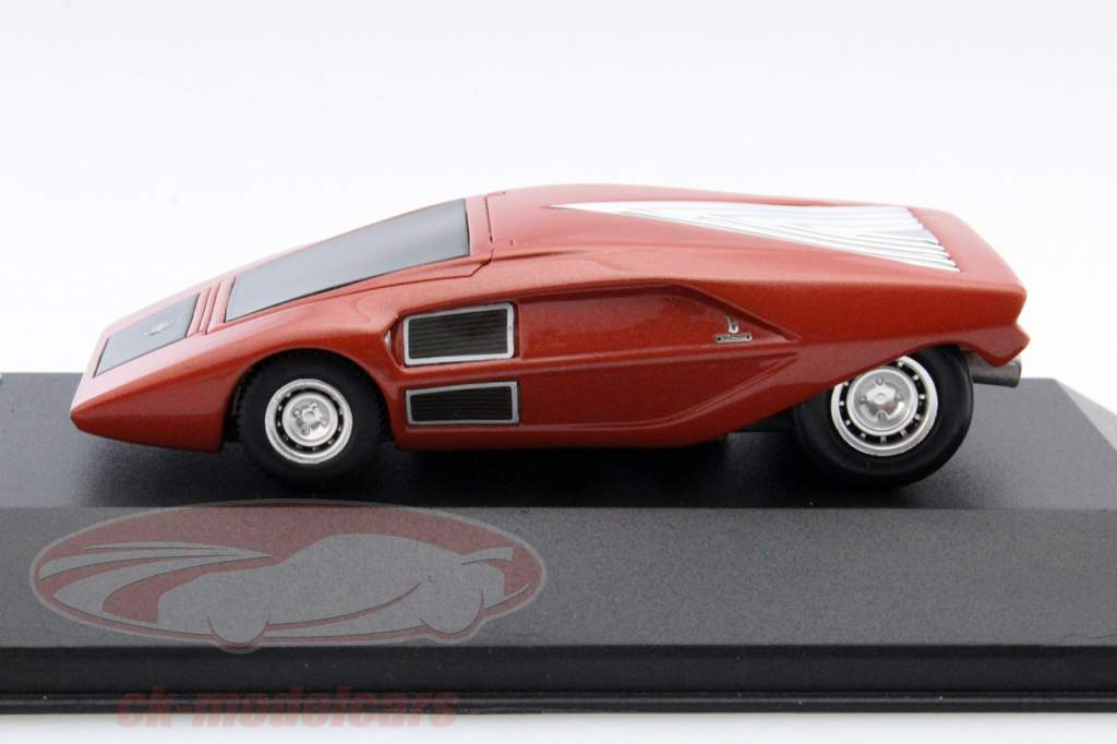 Lancia Stratos Zero Prototype år 1971 kobber 1:43 Premium X