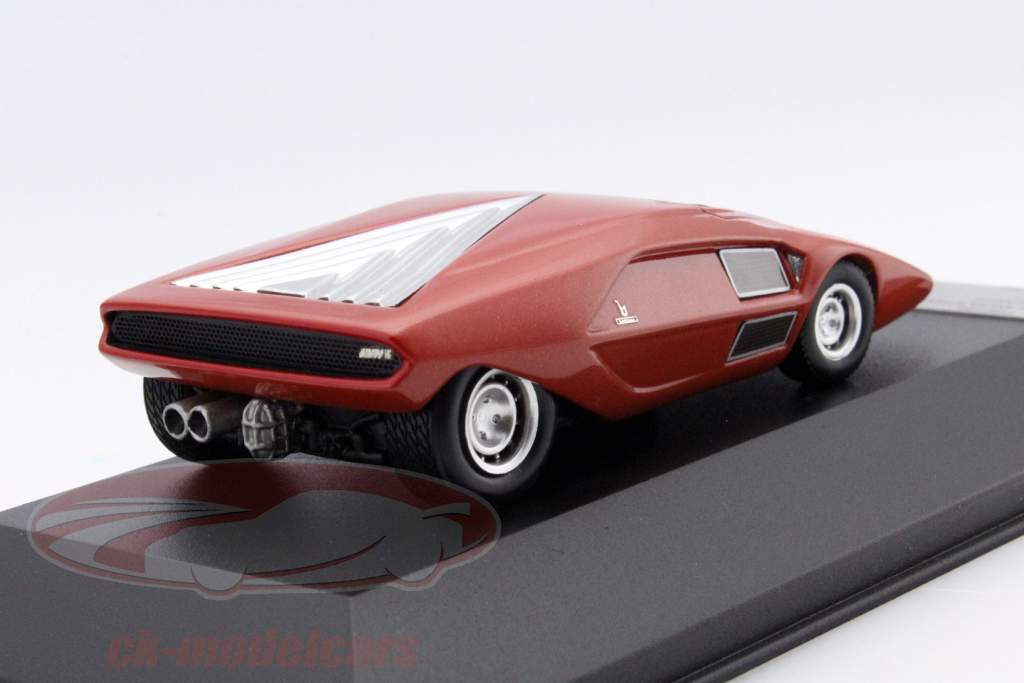 Lancia Stratos Zero Prototype jaar 1971 koperen 1:43 Premium X