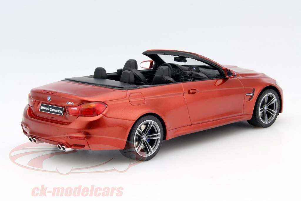 BMW M4 (F83) Cabriolet Year 2015 orange 1:18 GT-SPIRIT