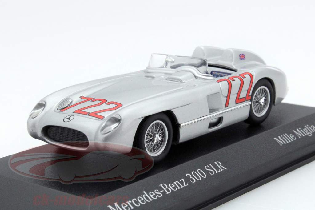 Mercedes 300 SLR #722 Moss, Jenkinson Winner Mille Miglia 1955 1:43 Minichamps
