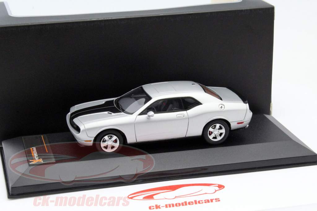Dodge Challenger SRT8 Year 2009 silver / black 1:43 Premium X