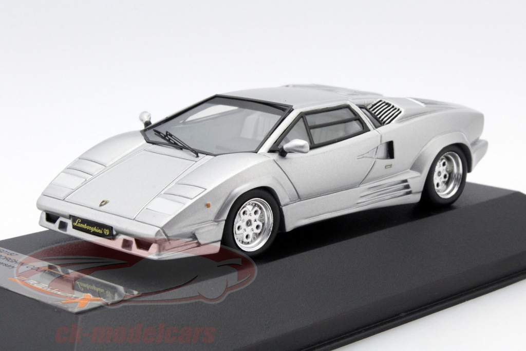Lamborghini Countach 25th Anniversary 1989 silber metallic 1:43 Premium X