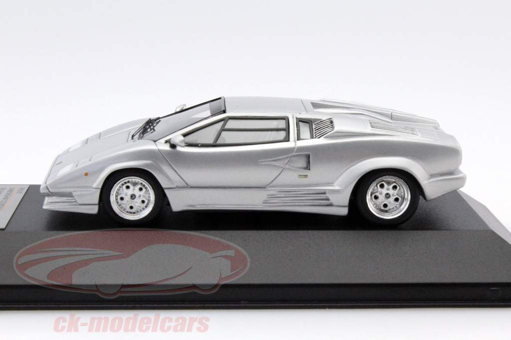 Lamborghini Countach 25th aniversario 1989 plata metálico 1:43 Premium X