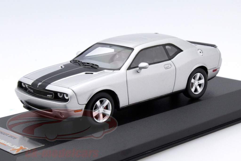 Dodge Challenger SRT8 année 2009 argent / noir 1:43 Premium X