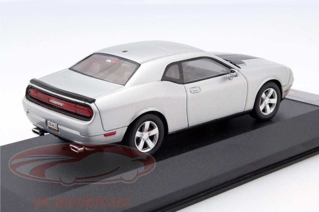 Dodge Challenger SRT8 年 2009 銀 / ブラック 1:43 Premium X