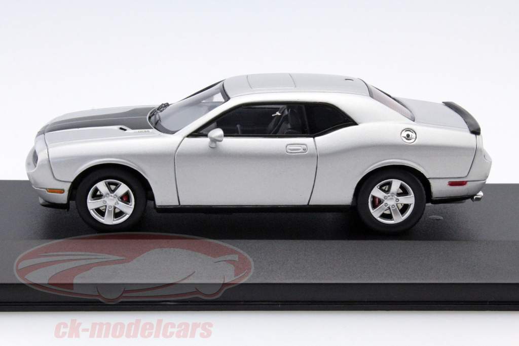 Dodge Challenger SRT8 Year 2009 silver / black 1:43 Premium X
