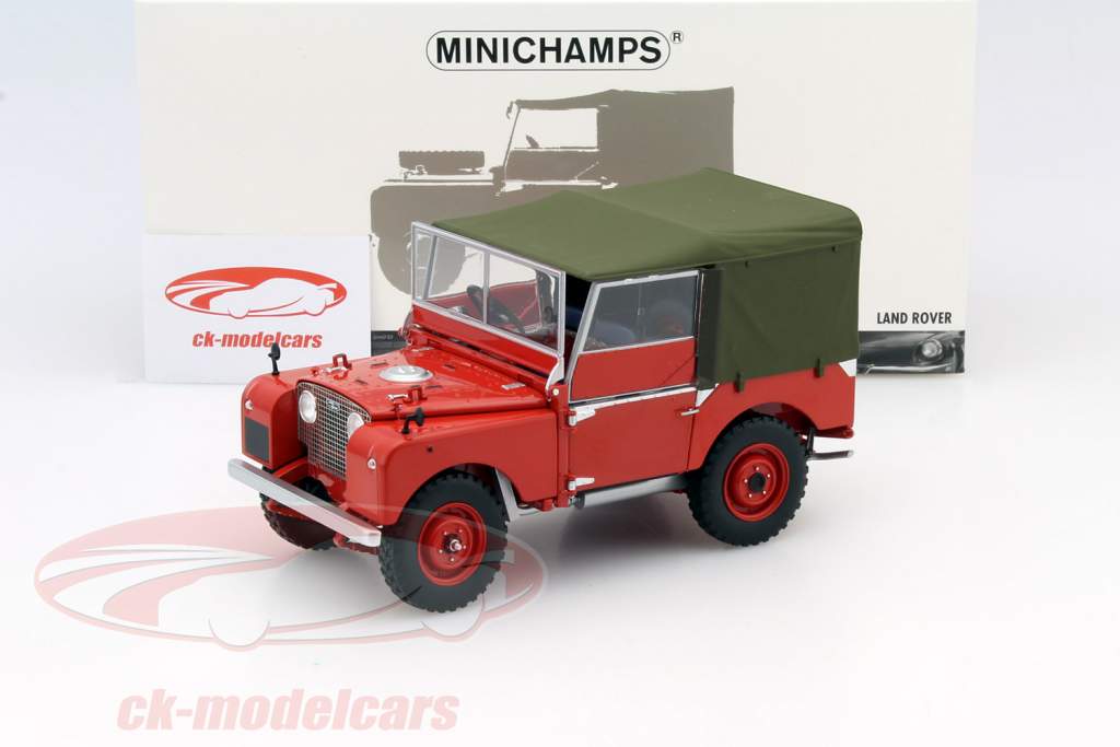 Land Rover Serie I année 1948 rouge 1:18 Minichamps