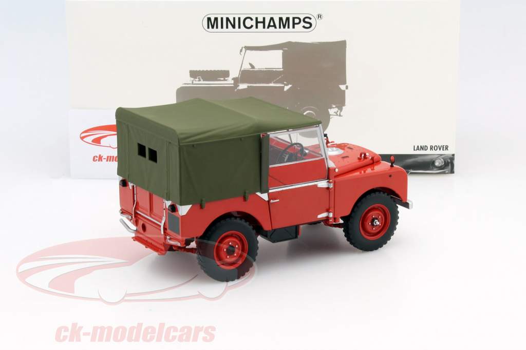 Land Rover Serie I année 1948 rouge 1:18 Minichamps