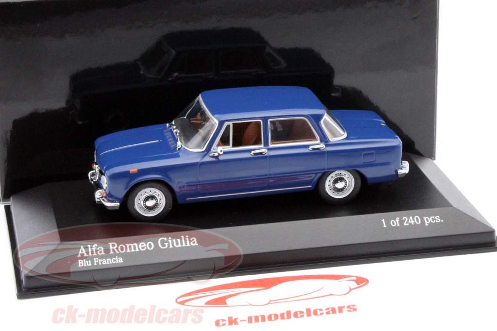Alfa Romeo Giulia 1600 Year 1970 blue 1:43 Minichamps