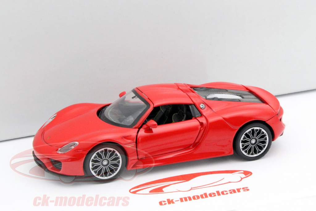 Porsche 918 Spyder Pullback rosso 1:32 Welly
