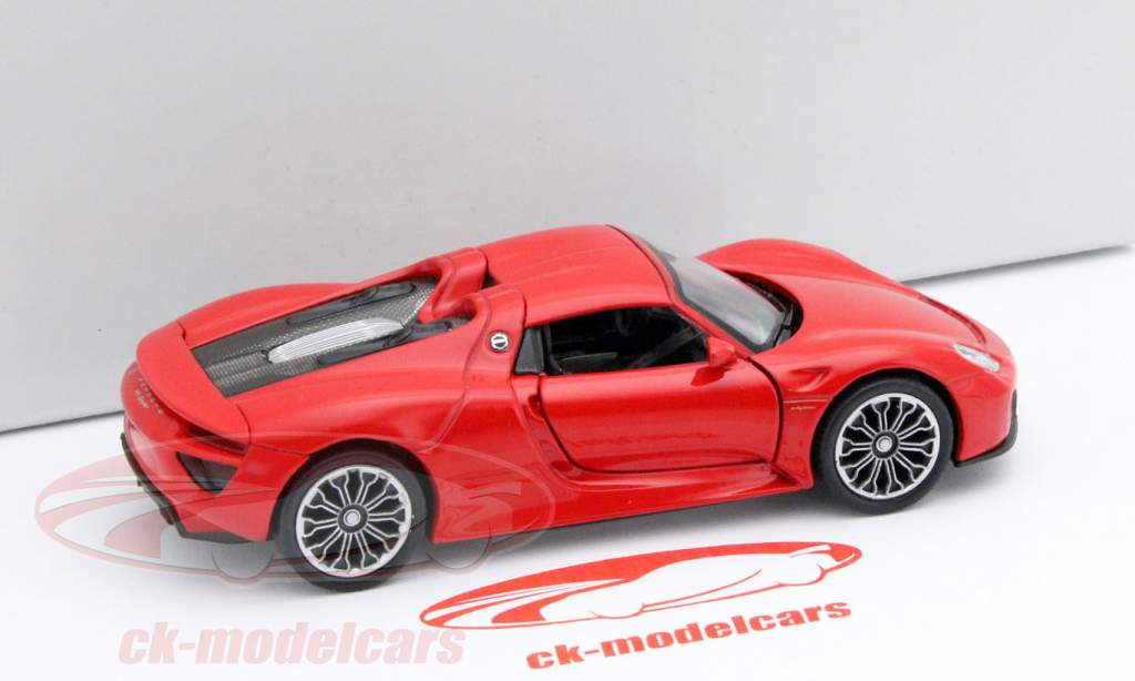 Porsche 918 Spyder Pullback rosso 1:32 Welly