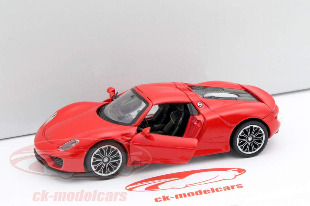 Porsche 918 Spyder Pullback rød 1:32 Welly