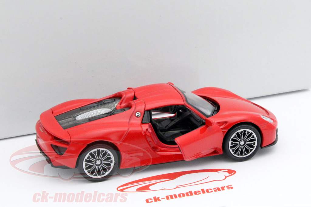 Porsche 918 Spyder Pullback rød 1:32 Welly