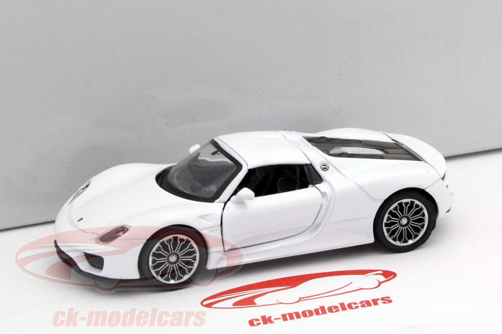 Porsche 918 Spyder Pullback blanco 1:32 Welly