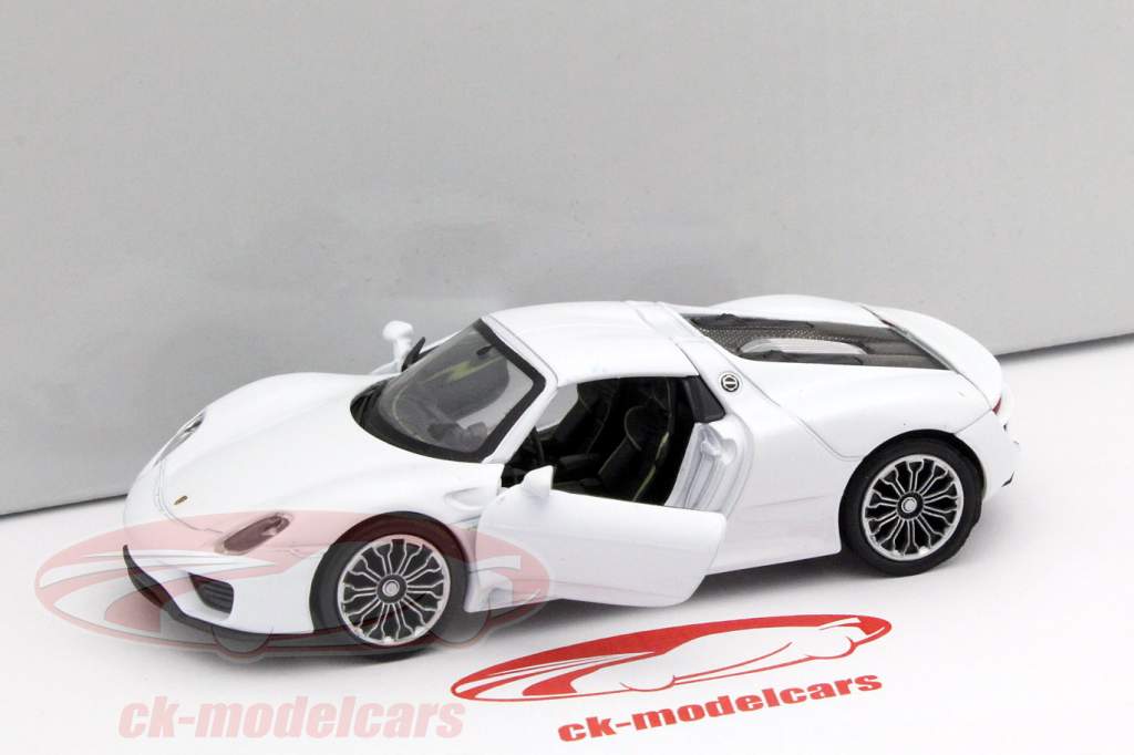 Porsche 918 Spyder Pullback blanc 1:32 Welly