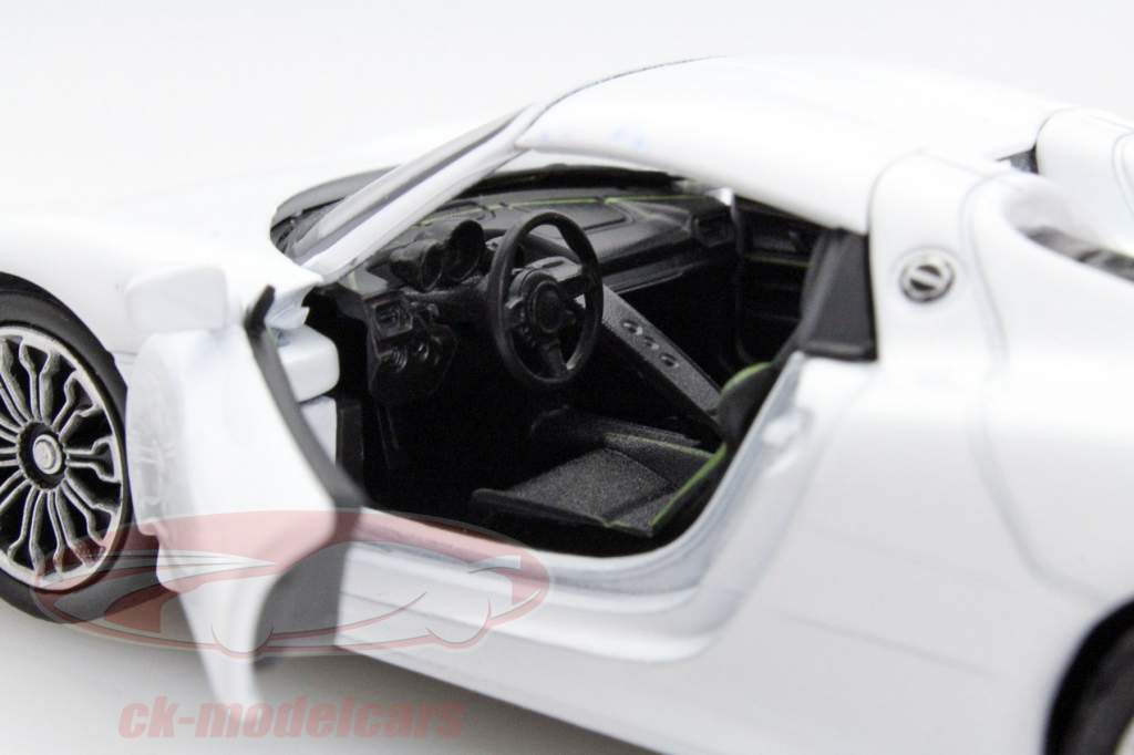 Porsche 918 Spyder Pullback blanc 1:32 Welly