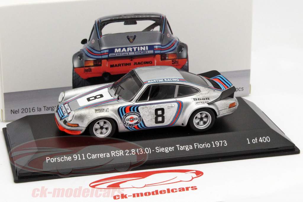 Porsche 911 Carrera RSR 2.8 #8 vincitore Targa Florio 1973 Müller, van Lennep 1:43 Spark