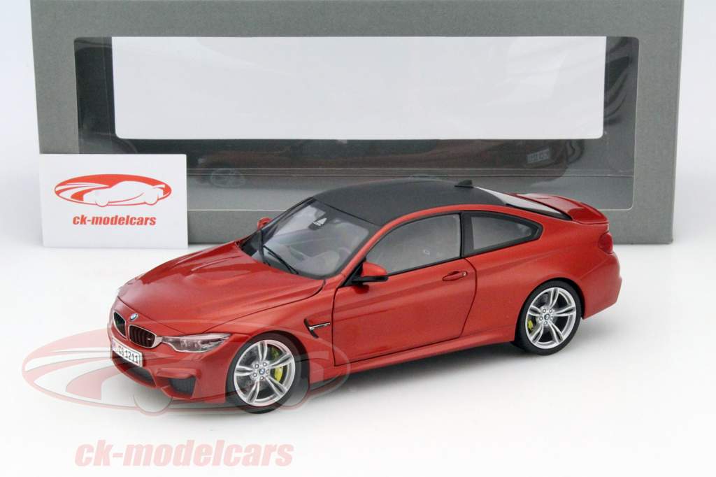 BMW M4 Coupe (F82) año 2014 Sakhir naranja 1:18 ParagonModels