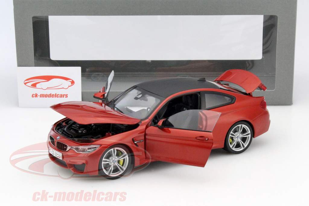 BMW M4 Coupe (F82) año 2014 Sakhir naranja 1:18 ParagonModels