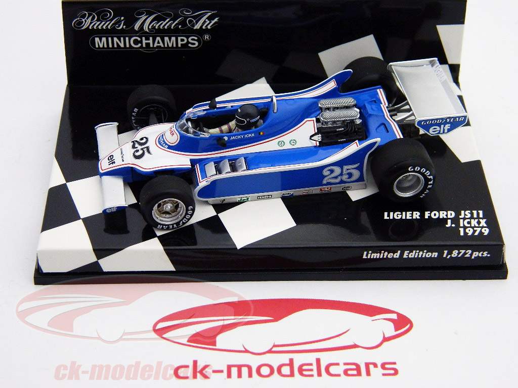 Ligier JS11 Форд Жаки Икс Формула 1 1979 Италия GP 1:43 Minichamps
