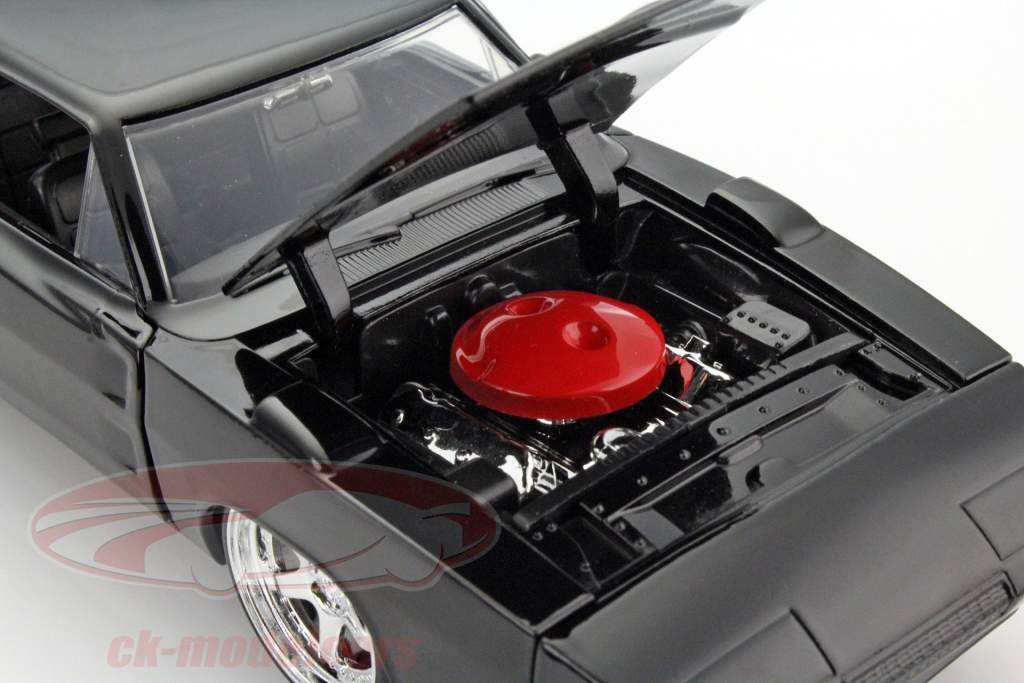 Dodge Charger Daytona jaar 1969 zwart 1:24 Jada Toys
