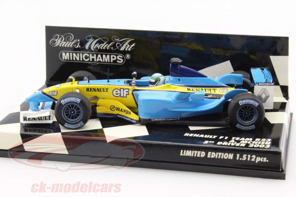 ミニチャンプス Renault A.Mcnish 3rd Driver 2003 Minichamps 1/43 Renault A.Mcnish 3Rd Driver 2003 | eBay