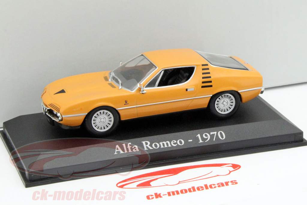 Alfa Romeo år 1970 mørkegul 1:43 Altaya