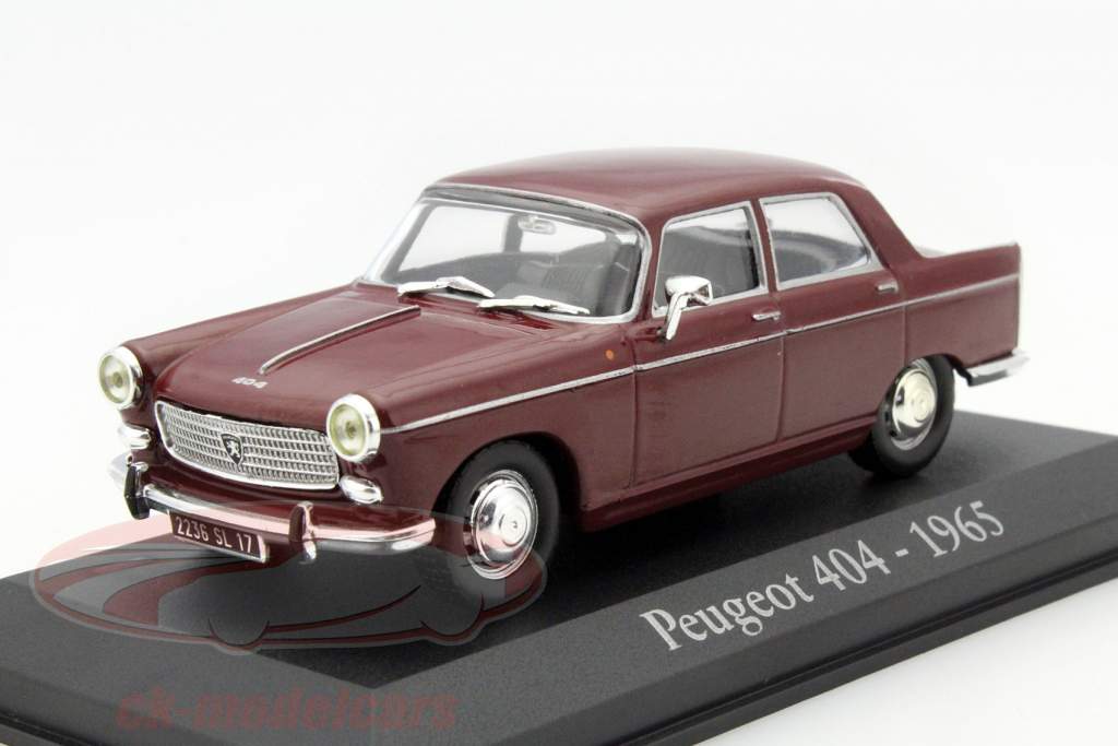 Peugeot 404 år 1965 lilla 1:43 Altaya