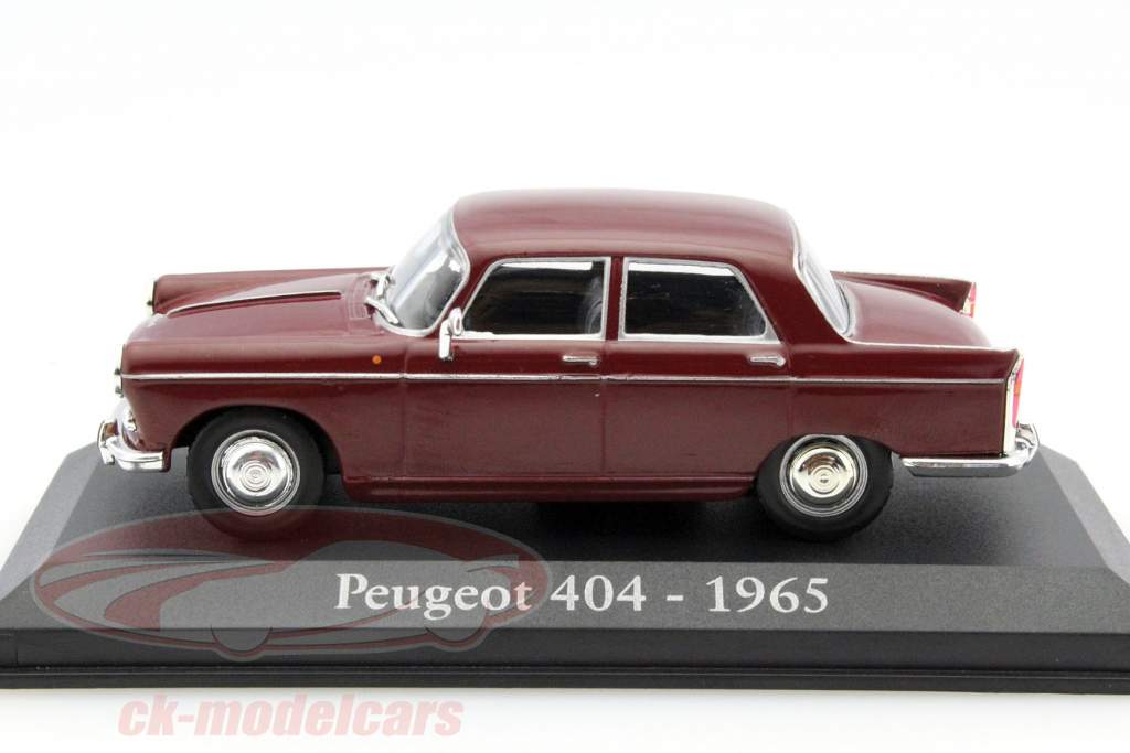 Peugeot 404 år 1965 lilla 1:43 Altaya