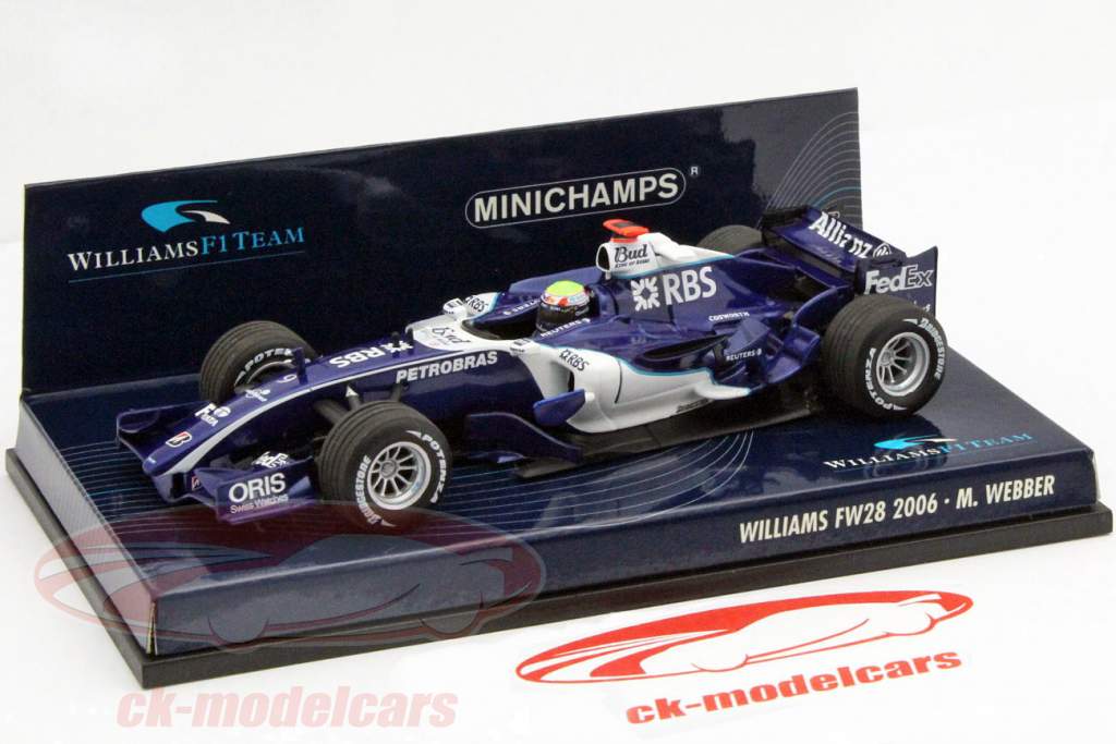 Mark Webber Williams FW28 Formel 1 2006 1:43 Minichamps