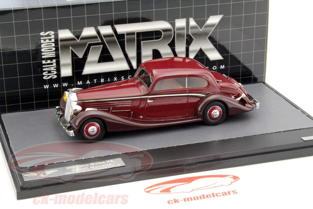 Hispano Suiza K6 Coach Mouette Henri Chapron rood 1:43 Matrix