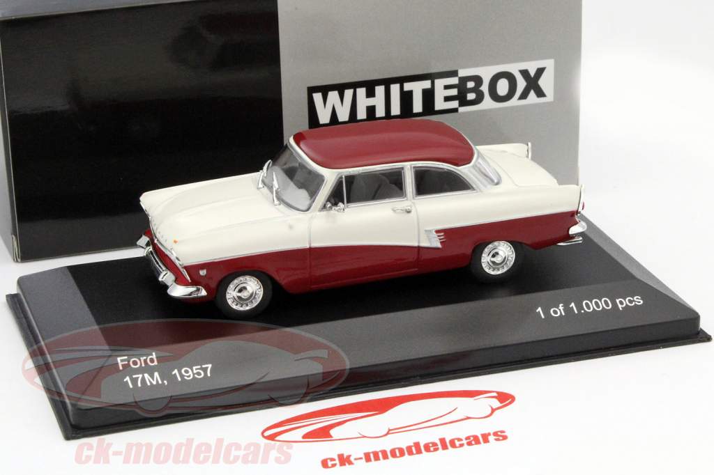 Ford Taunus 17M год 1957 фиолетовый / бежевый 1:43 Whitebox
