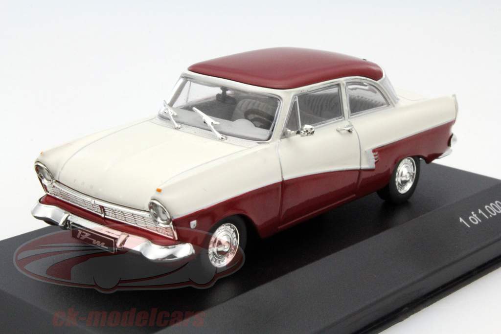 Ford Taunus 17M год 1957 фиолетовый / бежевый 1:43 Whitebox