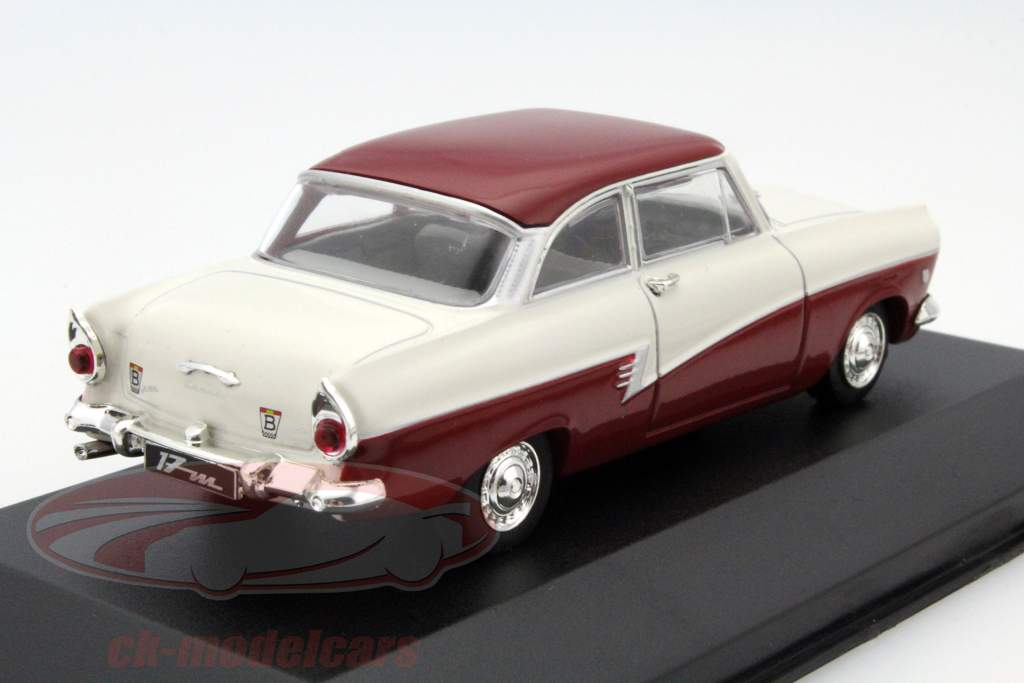 Ford Taunus 17M год 1957 фиолетовый / бежевый 1:43 Whitebox