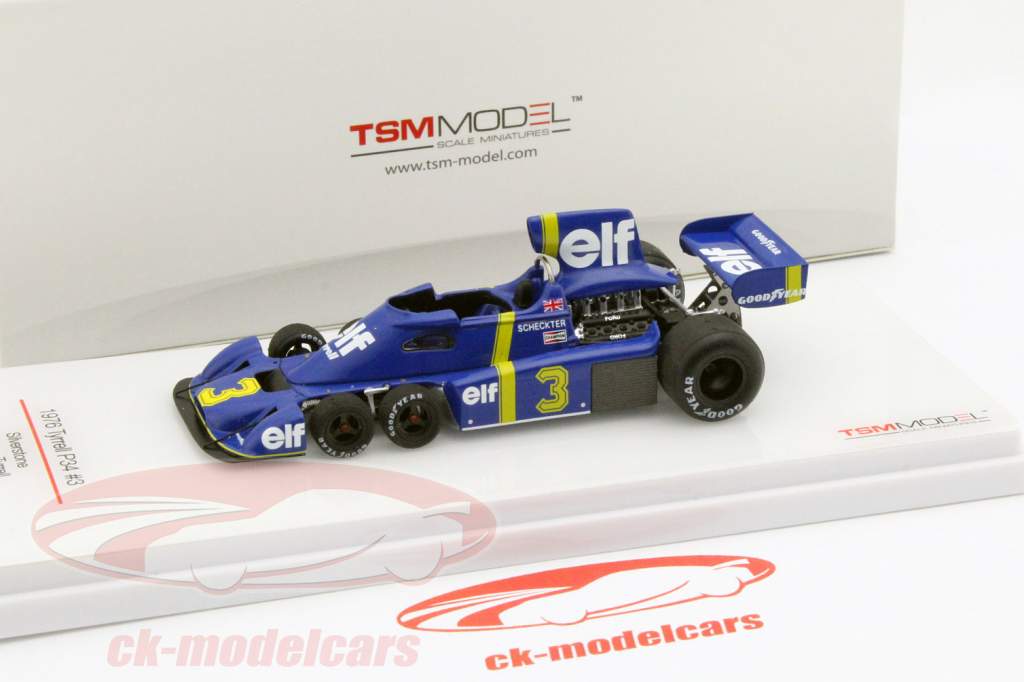 J. Scheckter Tyrrell P34 #3 GP シルバーストーン 式 1 1976 1:43 Truescale