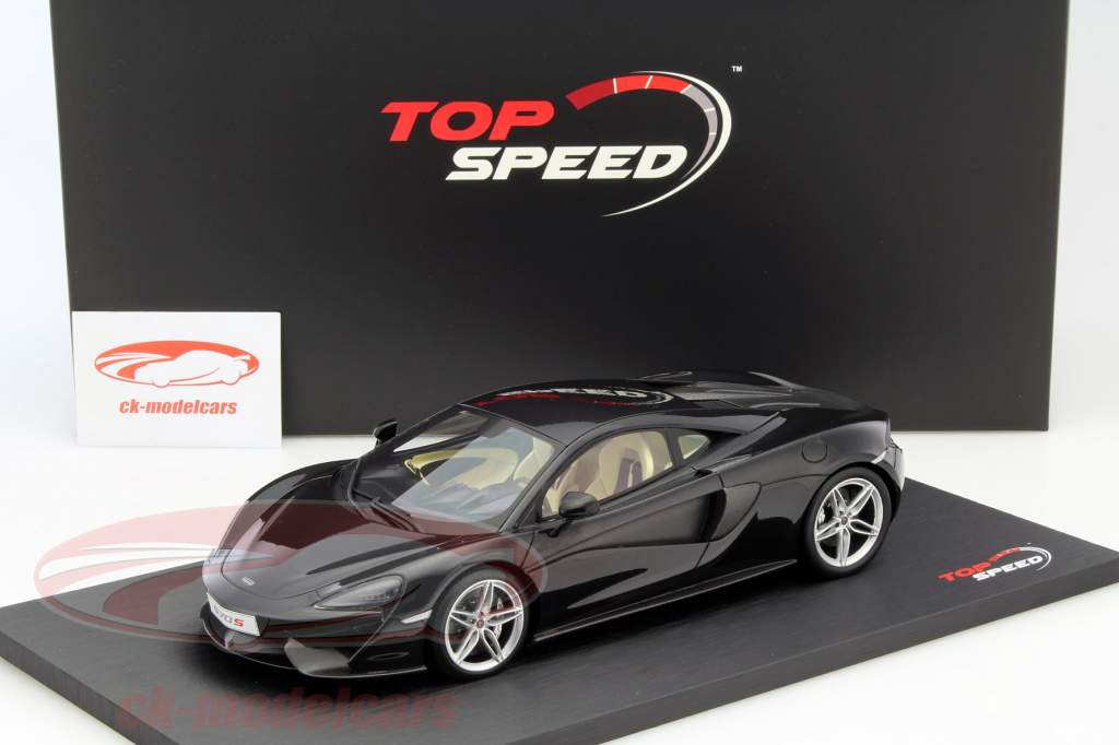 McLaren 570S Year 2015 black 1:18 TrueScale