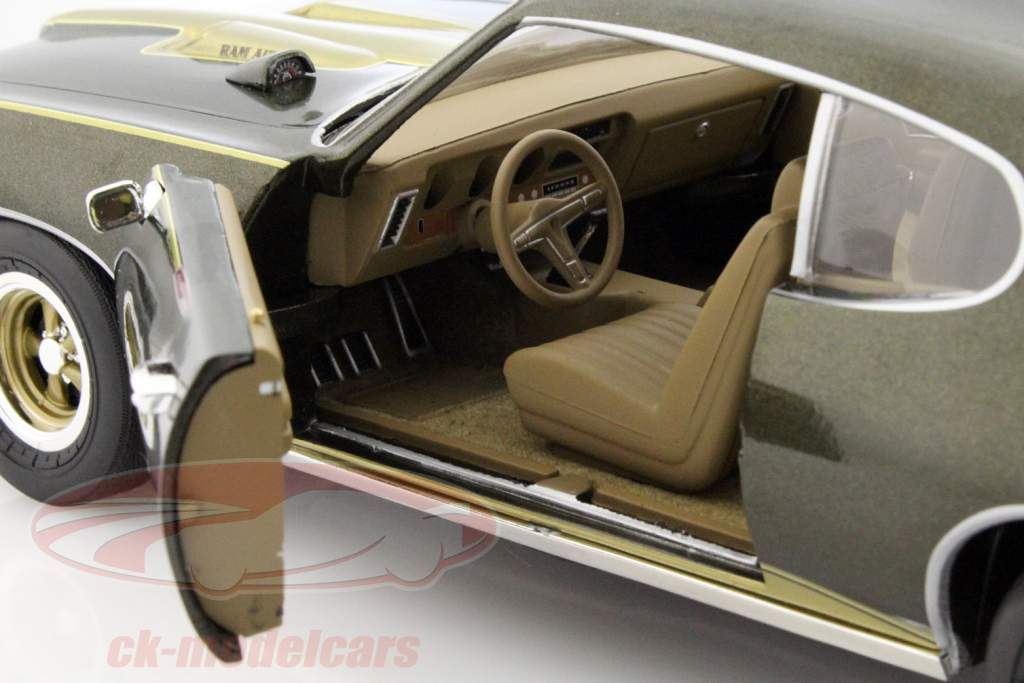 Pontiac GTO Royal Bobcat Edition año 1969 verde metálico 1:18 autoworld