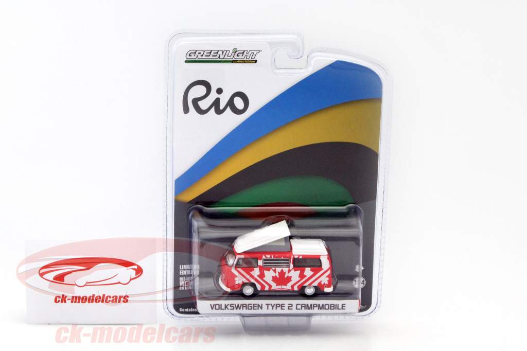 Volkswagen VW T2 Campmobile Rio - Canada 1:64 Greenlight