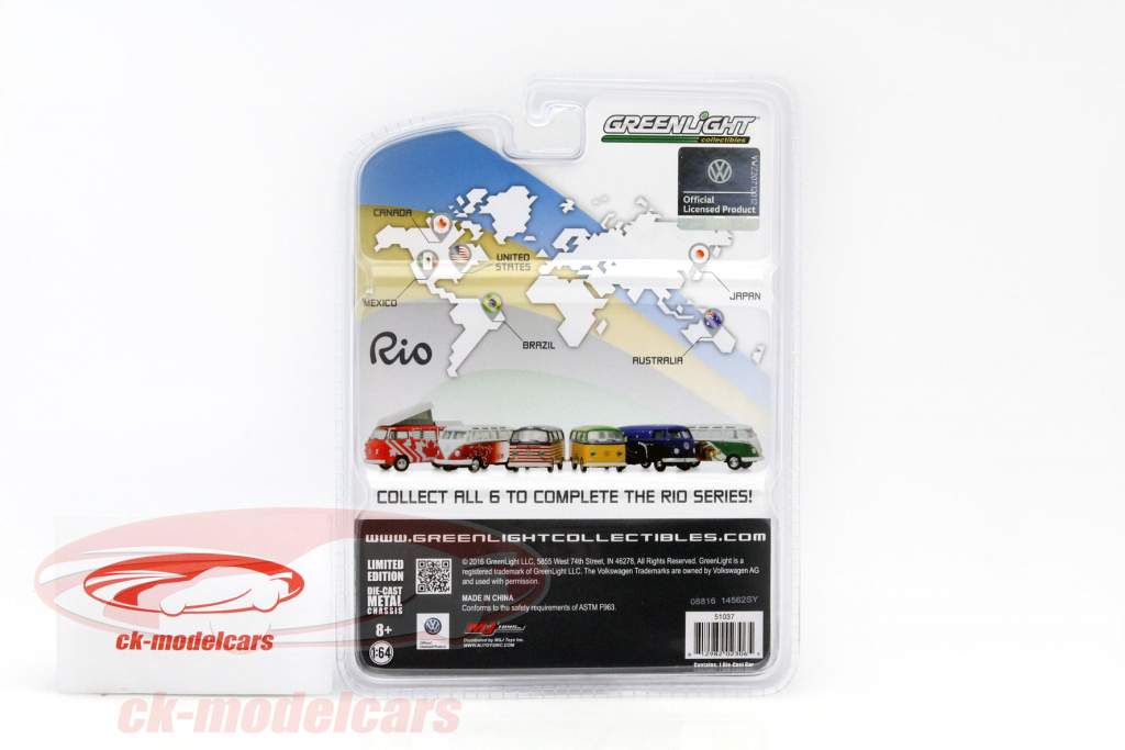 Volkswagen VW T2 Campmobile Rio - Canada 1:64 Greenlight