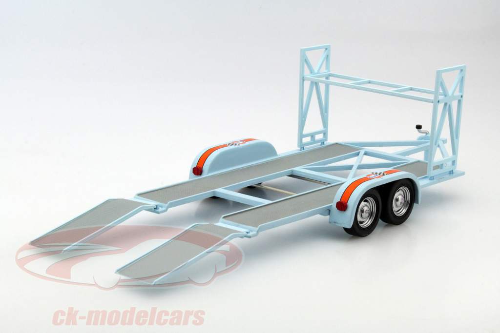 トレーラー に Gulf 塗装面 ために モデル 車 に 規模 1:18 GMP