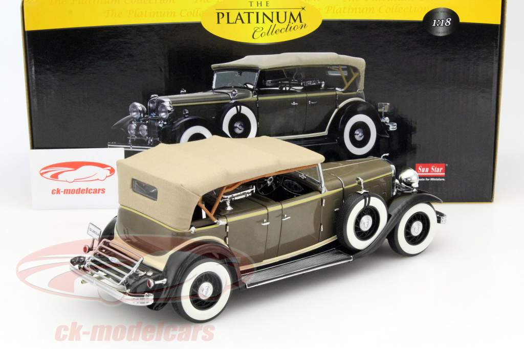 Lincoln KB jaar 1932 bruin 1:18 SunStar