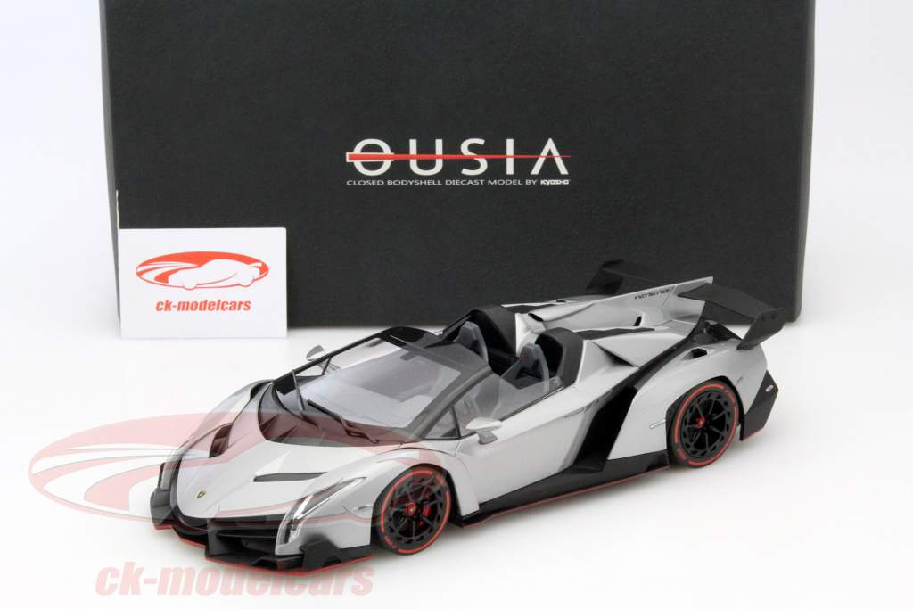 Lamborghini Veneno Roadster grau / rot 1:18 Kyosho